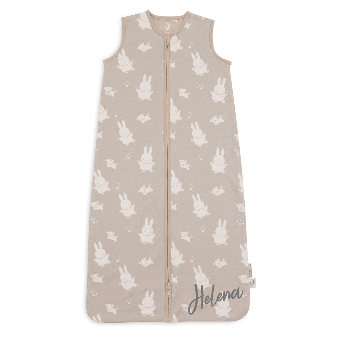 Jersey sleeping bag 90cm Miffy & Snuffy, olive green | Jollein