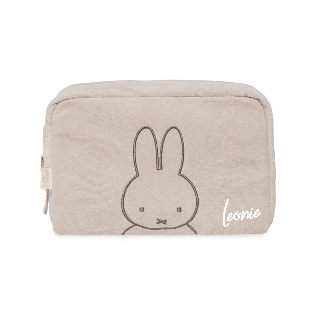 Kosmetiktasche Frottee Miffy Nougat | Jollein