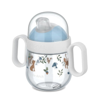 Anti-drip Sippy Cup Baby 200ml - Forest Friends | Little Dutch x Mepal