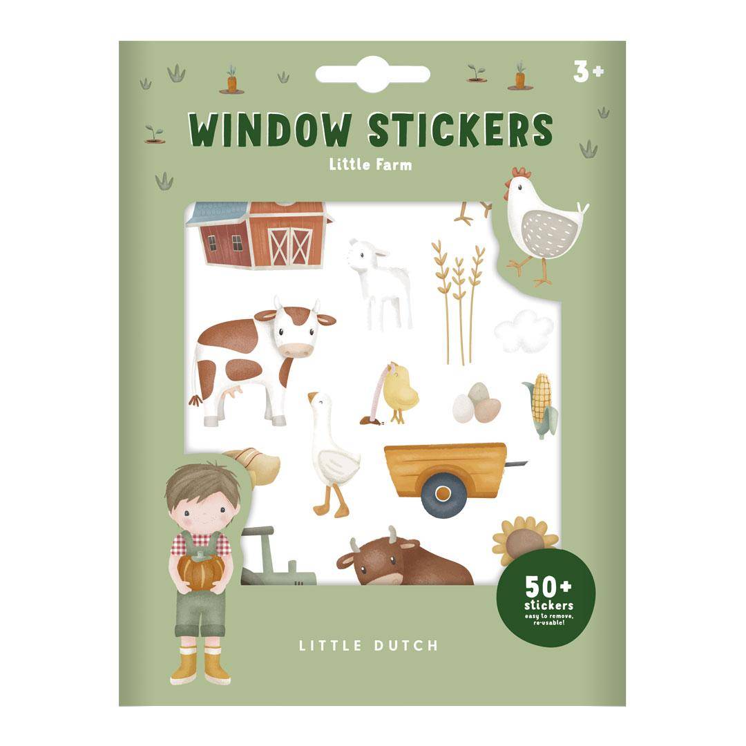Window Stickers Little Farm – Farm Window Pictures for Children's Rooms