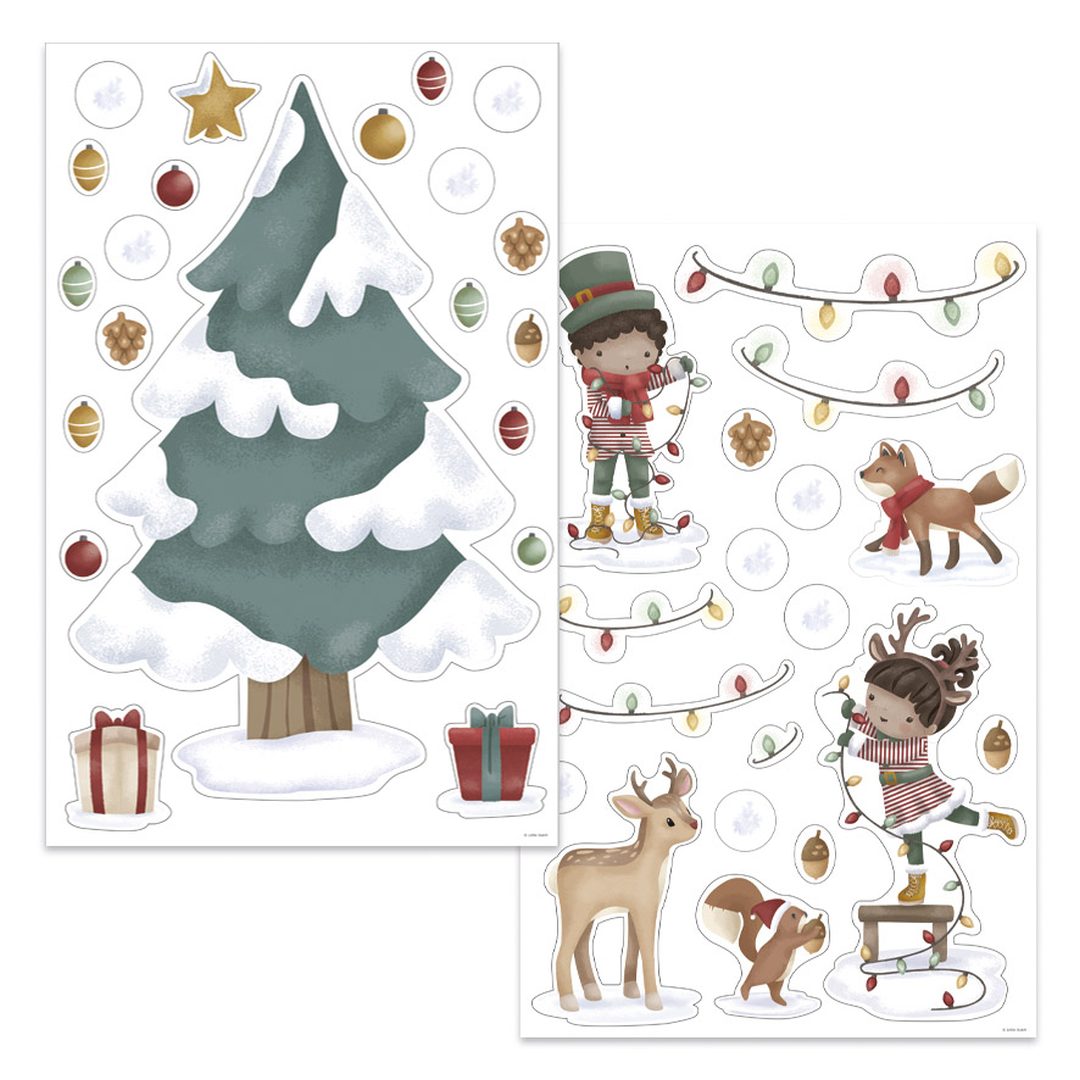 XL Christmas Tree Window Sticker – Christmas Decoration for Children