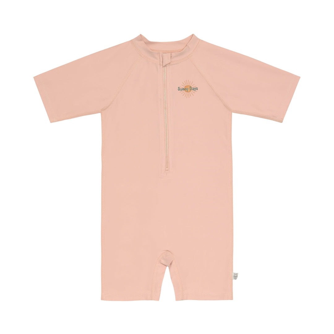 Short-sleeved swimsuit with UV protection, pink, size 74/80 | Lässig
