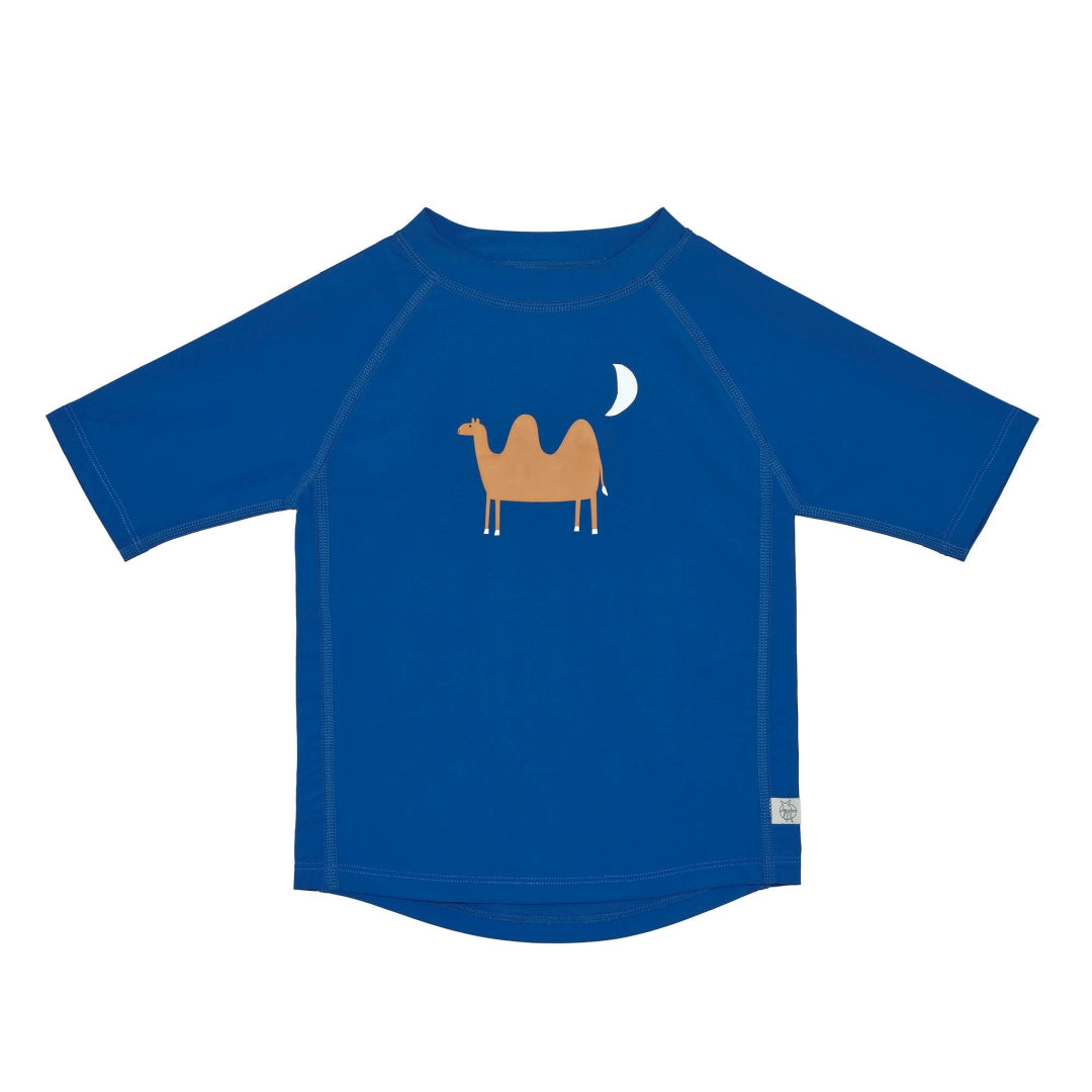 UV swim shirt short sleeve blue – camel, size 74/80 | Lässig