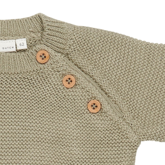 Combinaison tricotée « Mariners Bay Olive » | Little Dutch