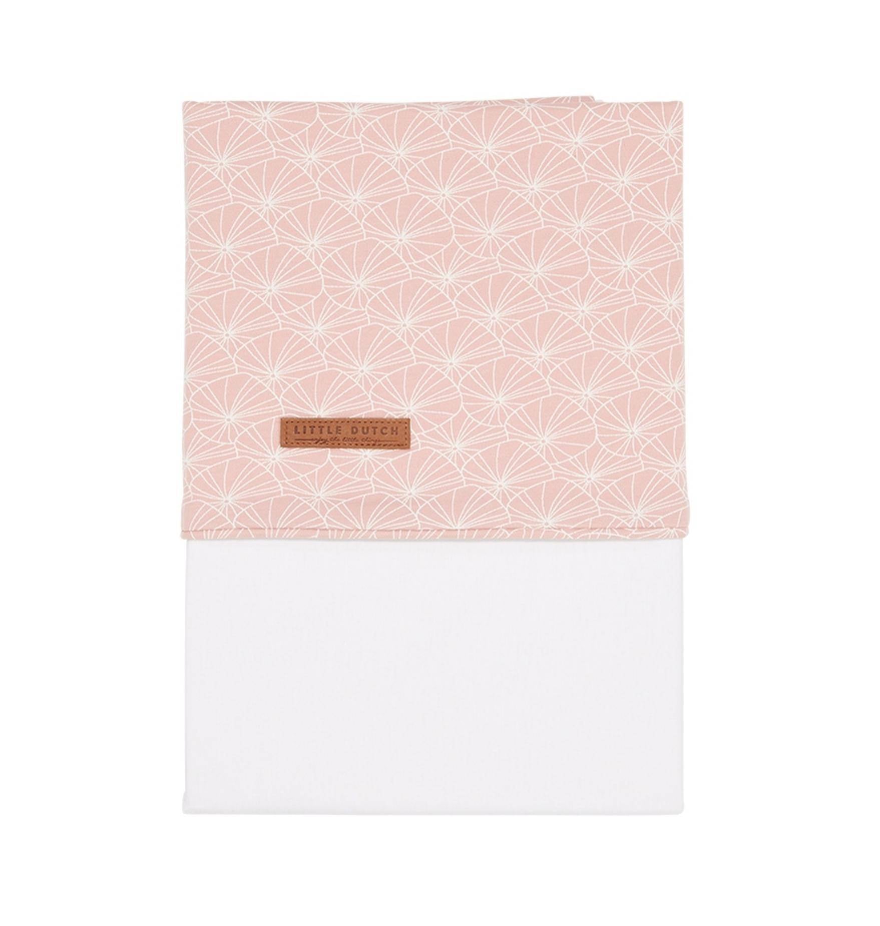 Cradle sheet Lily Leaves pink | Little Dutch