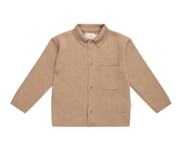 Knit shirt "Coffee" beige size 98-104 | leevje