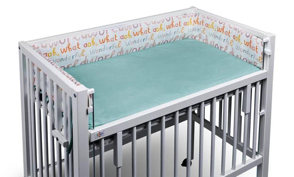 Nestchen für Beistellbett Wonderful World 40x90 cm Mint | tiSsi®