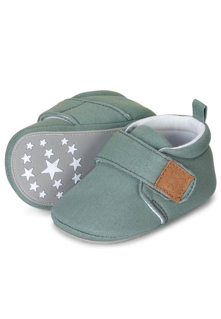 Baby crawling shoes size 19/20, green | Sterntaler