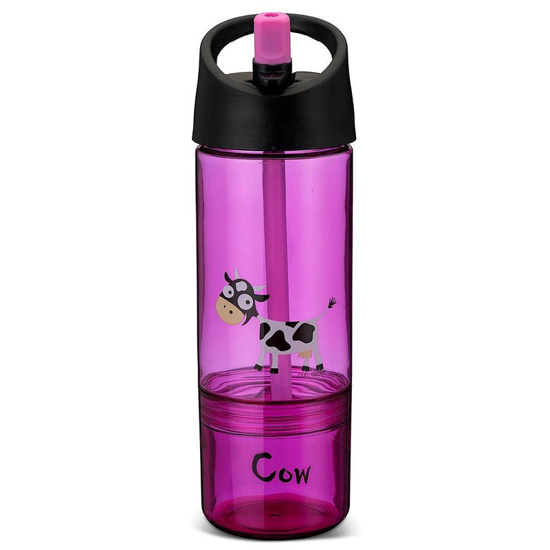 Trinkflasche 2 in 1, 300 ml + 150 ml, lila I Carl Oscar