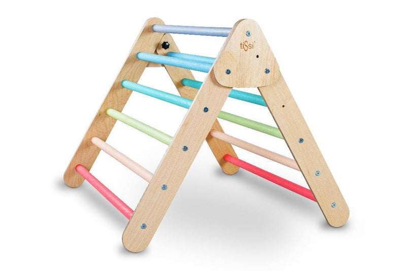Climbing triangle / Pikler triangle, pastel colorful | Tissi®