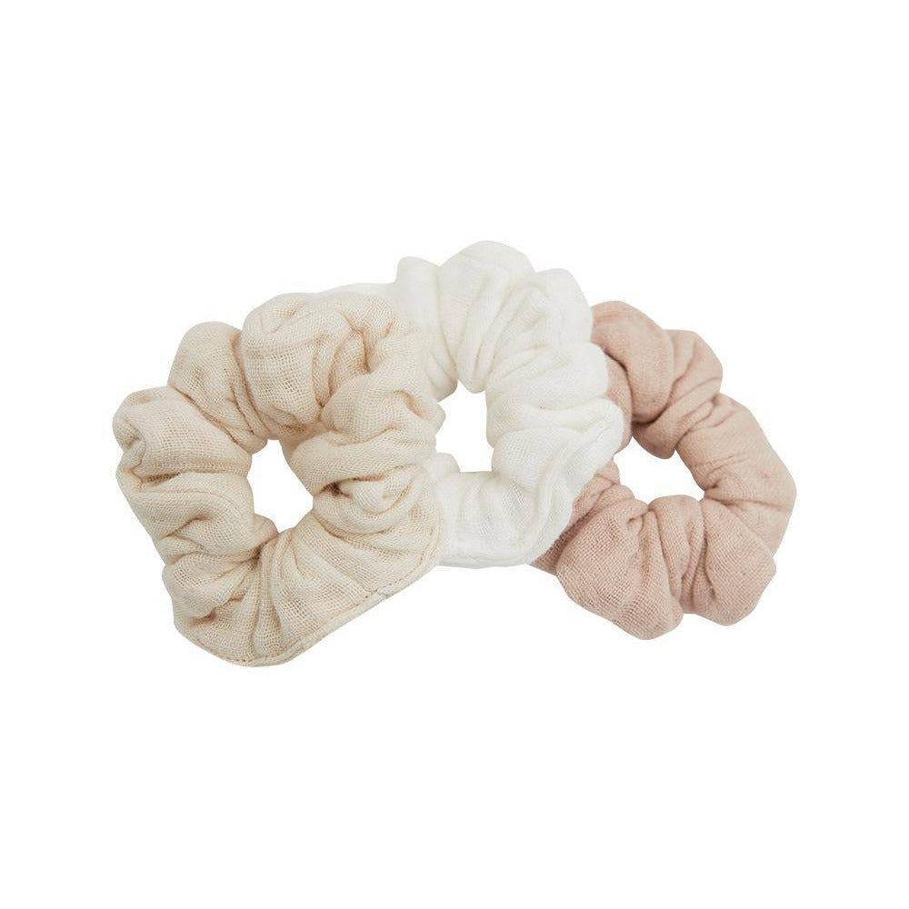 Set of 3 scrunchies made of muslin | Leevye