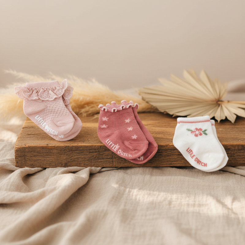 Socks set with three multi | Little Dutch