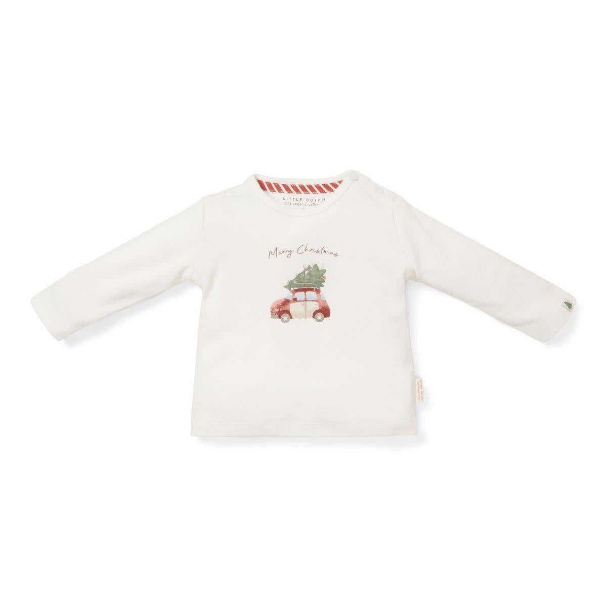 T-shirt de Noël personnalisé à manches longues pour enfant avec nom | Schmatzepuffer