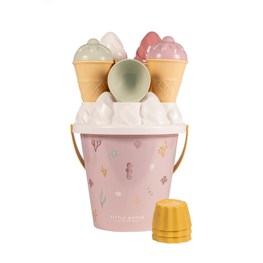 Ocean Dreams Pink Ice Cream Bucket Set | Little Dutch