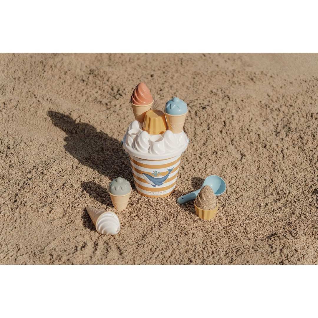 Set de seaux et de glaces pour enfants à partir de 18 mois – Jouets de plage bleus