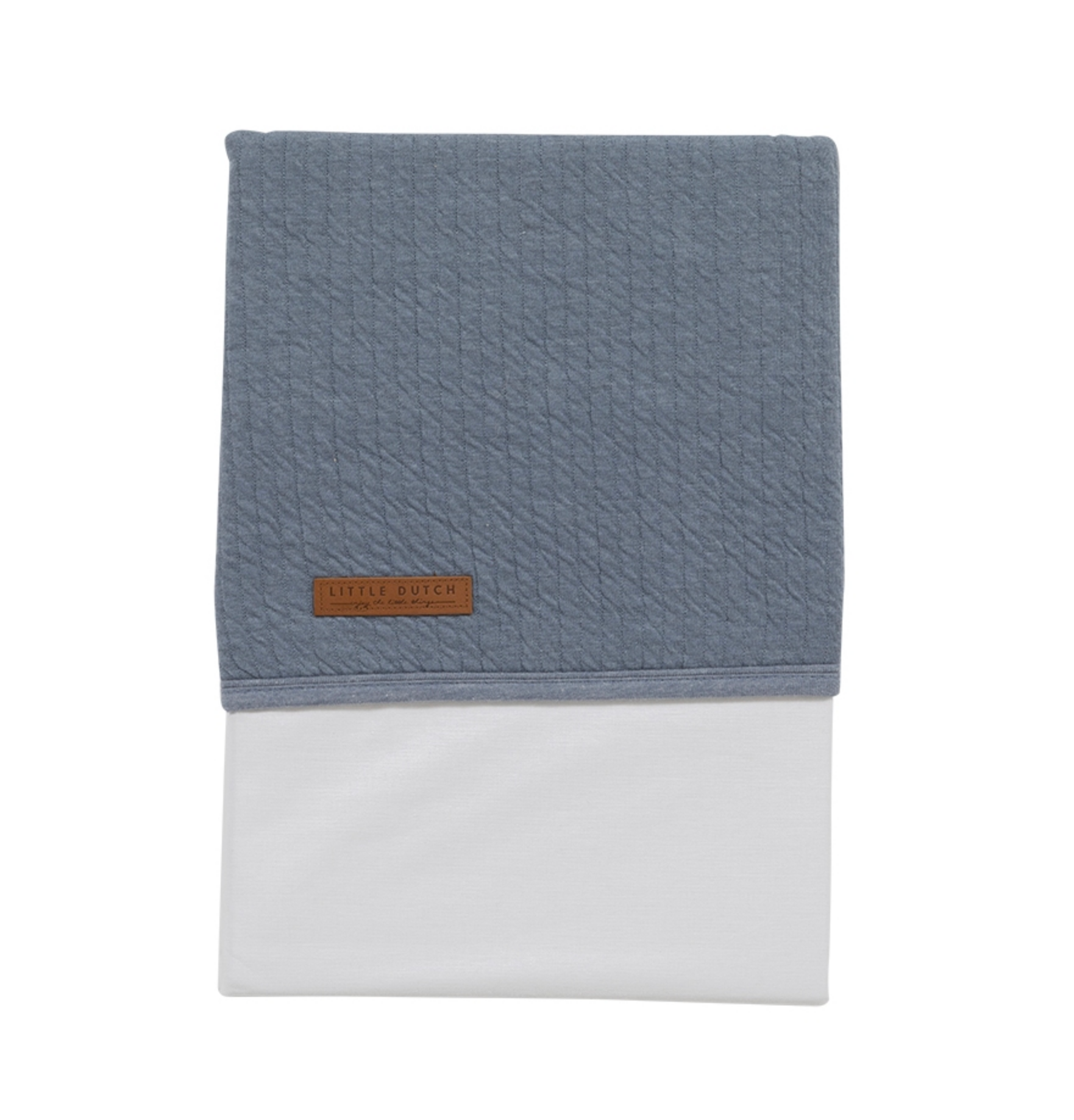 Children's bed sheet Pure blue | Little Dutch
