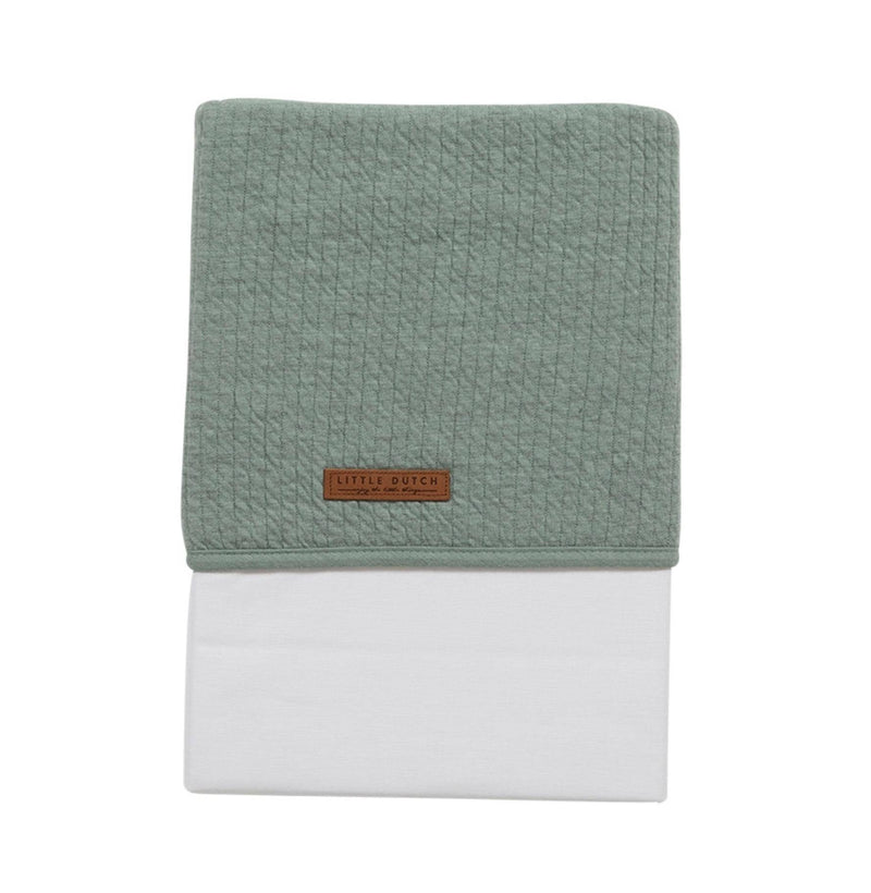 Cradle sheet Pure mint | Little Dutch