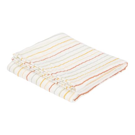 Muslin cloth swaddle 120 x 120 cm Vintage Sunny Stripes | Little Dutch