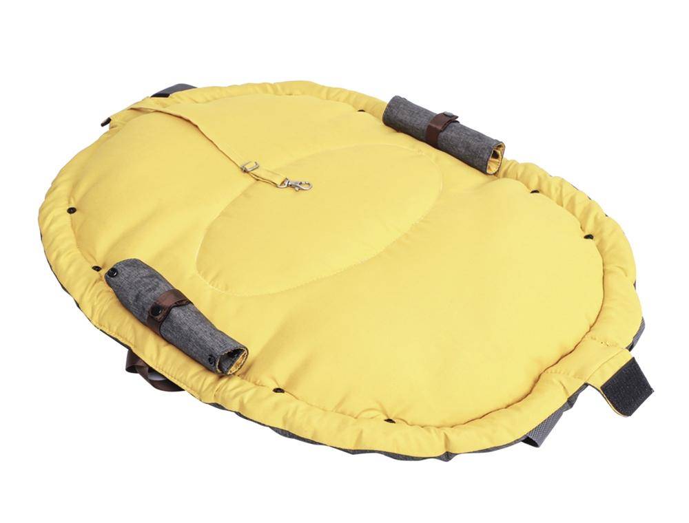 Cat & Dog Carrier "SHELLY" grey/mustard 72 x 55 cm | Nobby