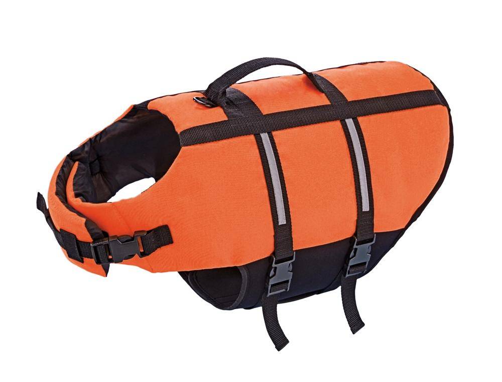 Dog swimming aid neon orange size: M - 35 cm | Nobby