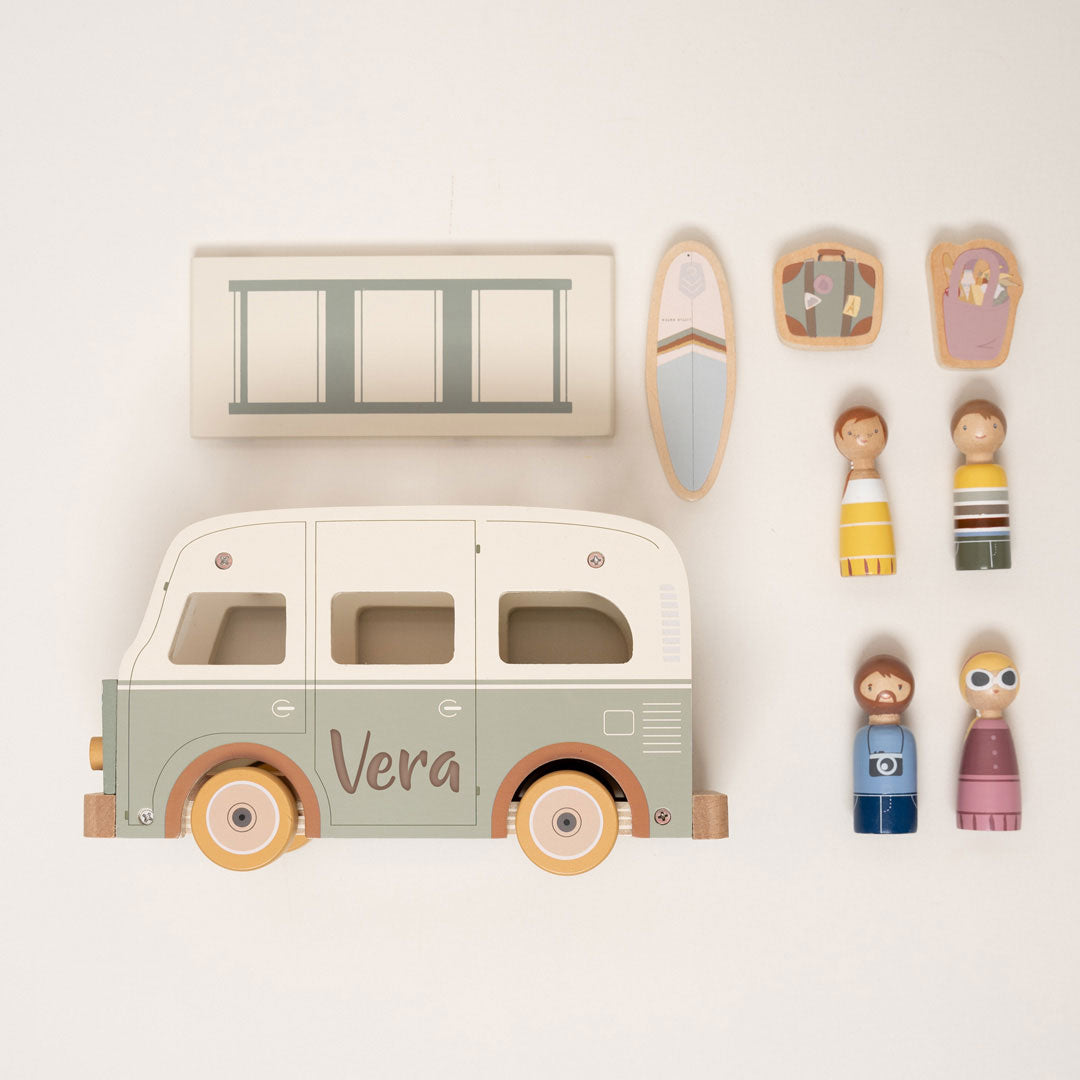 Van with toy figures