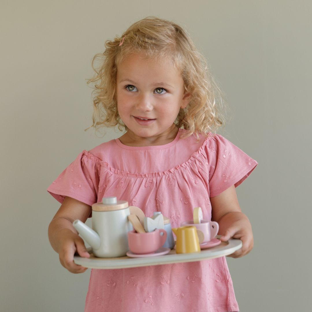 Wooden Tea Set, Multicolored