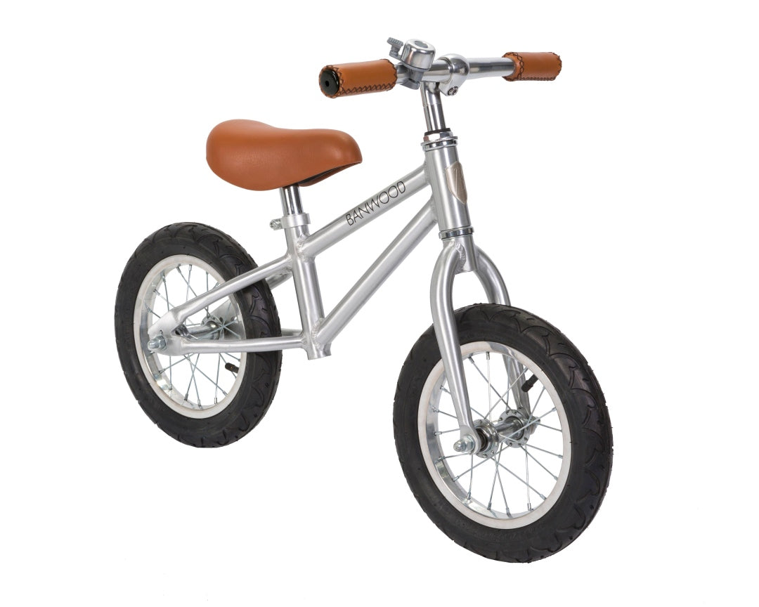 "FIRST GO" balance bike, chrome | Banwood