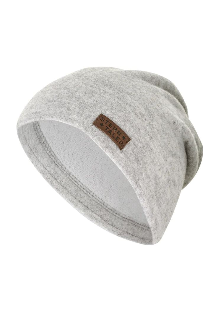 Slouch Beanie Melange size 47 light grey | Sterntaler