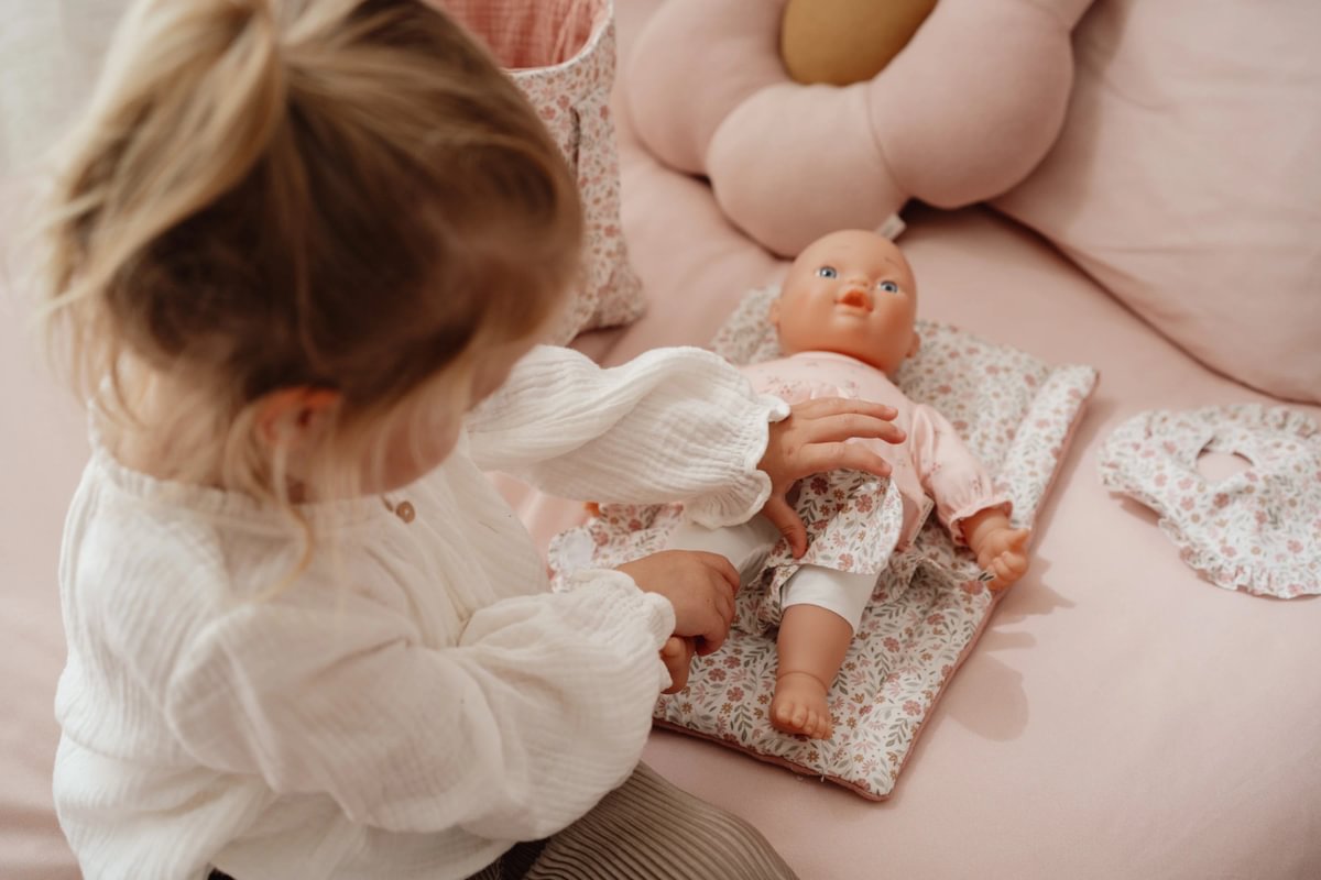 Doll Changing Bag Soft Flowers