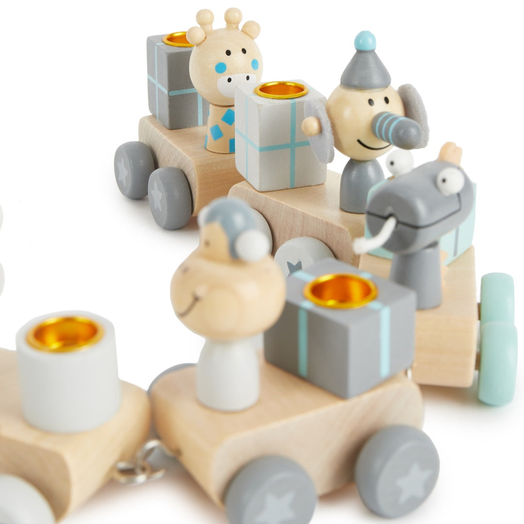 Wooden Birthday Train 0–99 Years | Schmatzepuffer