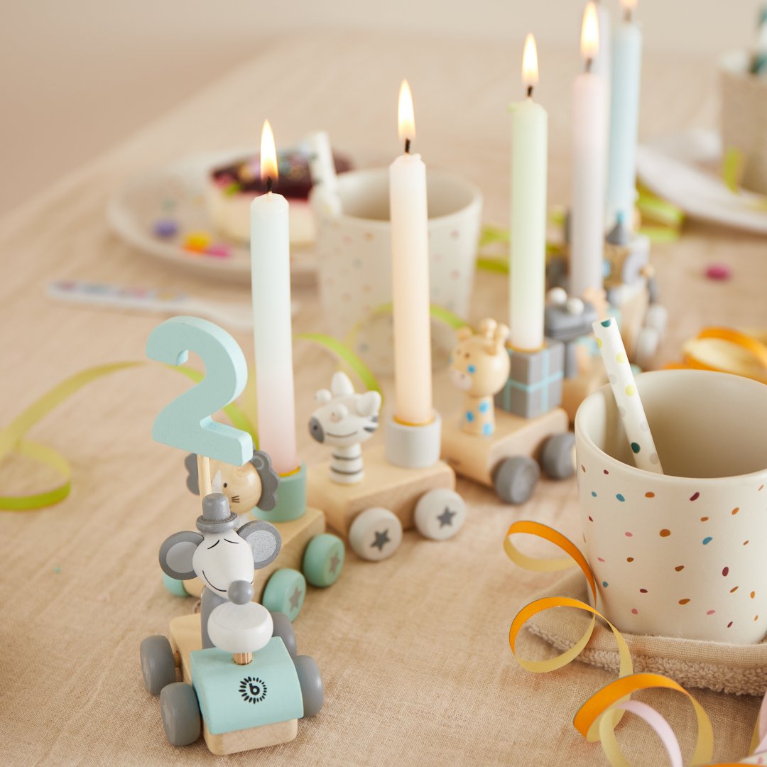 Wooden Birthday Train 0–99 Years | Schmatzepuffer
