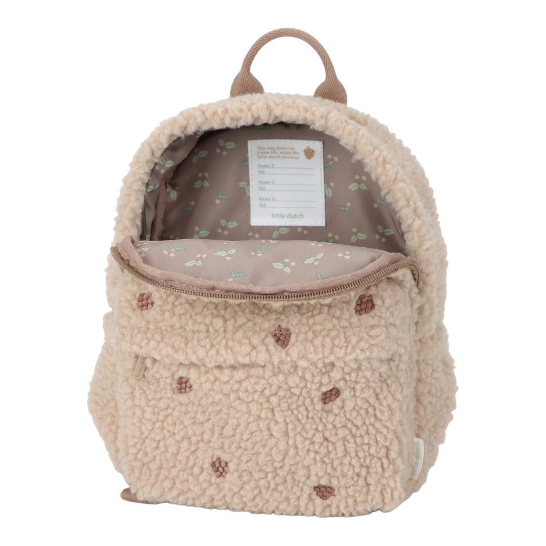 Teddy-Rucksack Taupe