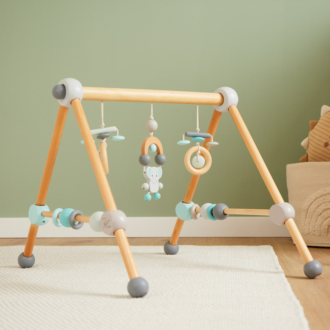 Arche d'éveil éléphant en bois pour bébés | Schmatzepuffer