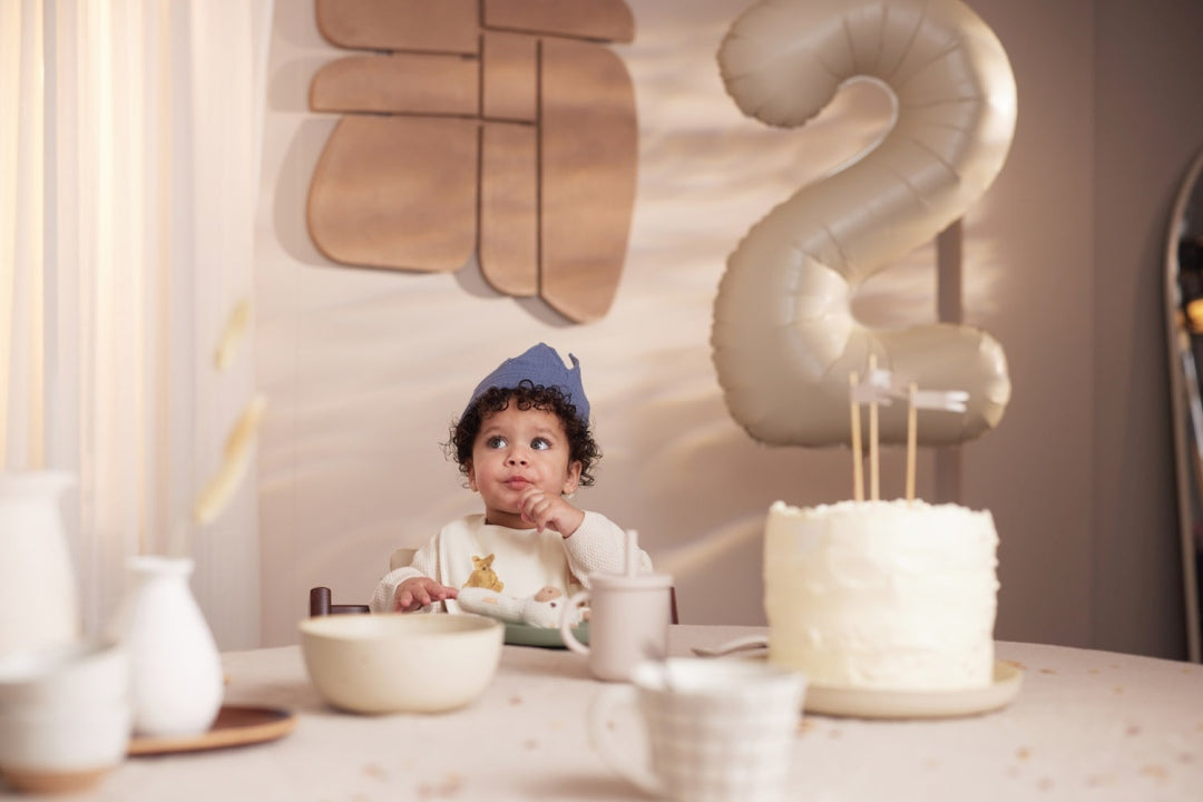 Blue cotton birthday crown for 1st-5th birthdays | Jollein