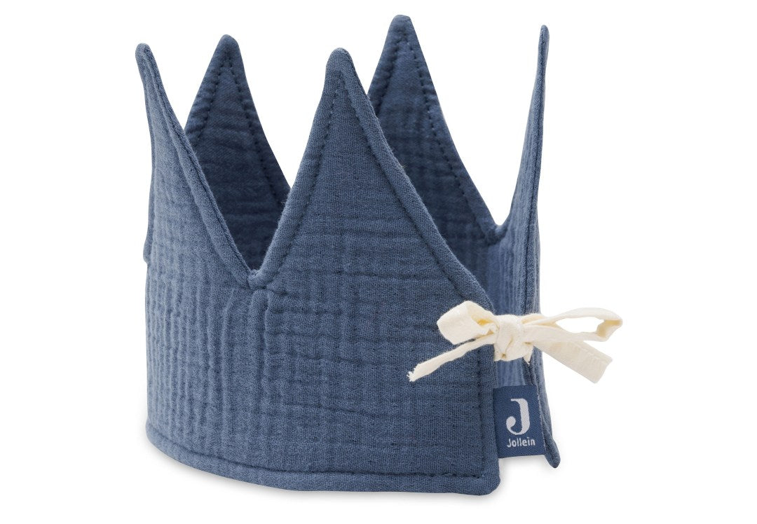 Blue cotton birthday crown for 1st-5th birthdays | Jollein