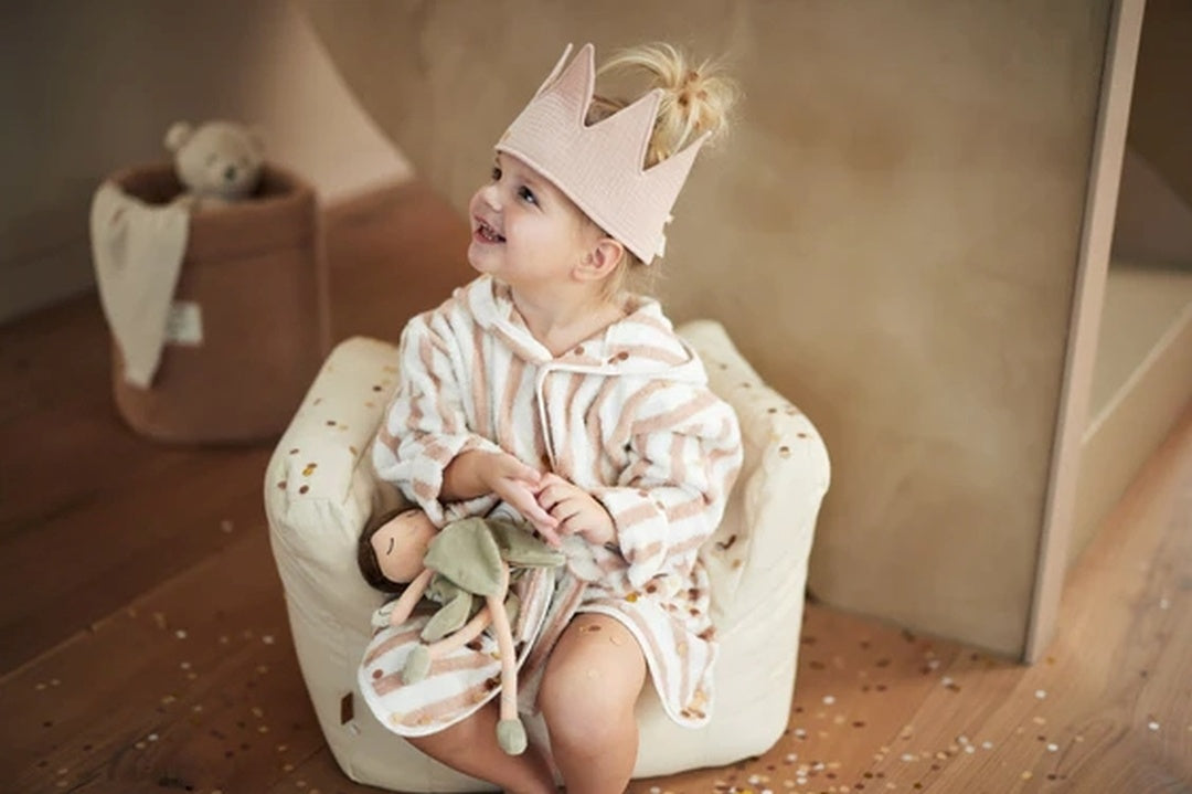 Pink cotton birthday crown for 1st-5th birthdays | Jollein