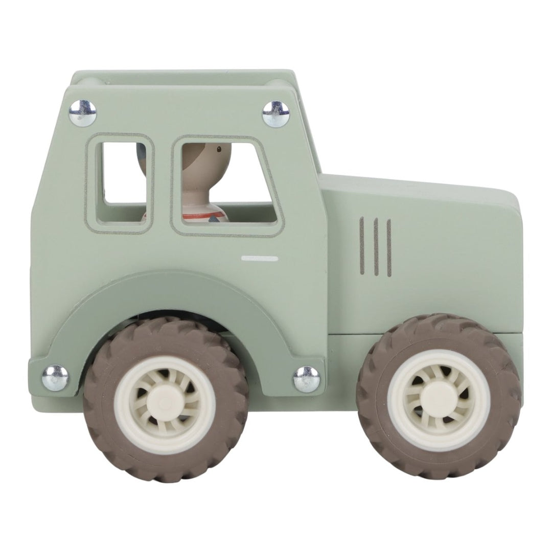 Tracteur en bois personnalisé – Tracteur jouet en bois avec nom | Schmatzepuffer