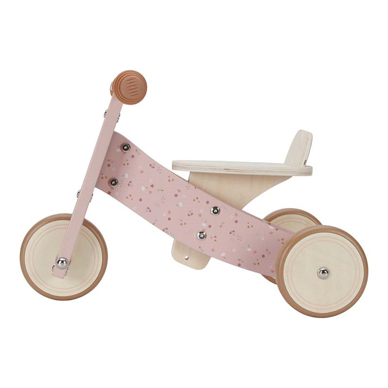 Personalized Pink Wooden Tricycle with Name – Gift for Toddlers