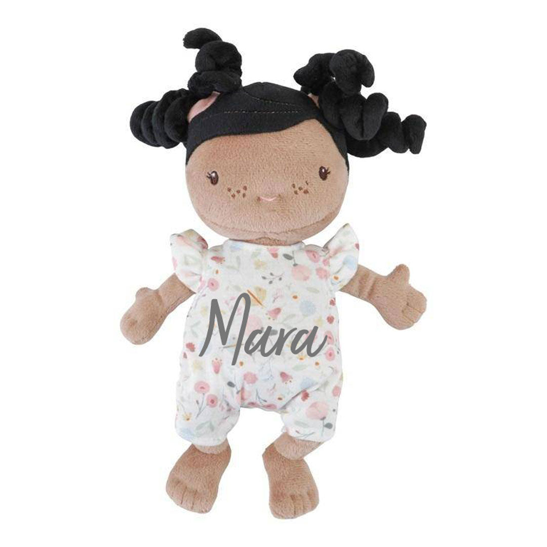 Kuschelpuppe Baby Evi mit Pflegeset Flowers & Butterflies