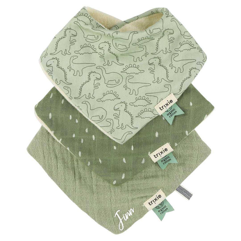 Bandana bibs 3-pack mix - Mr. Dino | Trixie