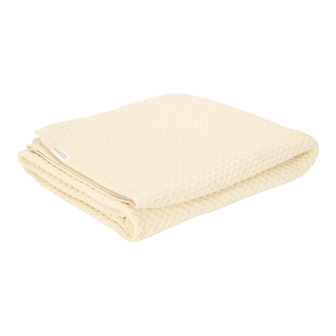 Baby Decke gestrickt Pure Soft White | Little Dutch