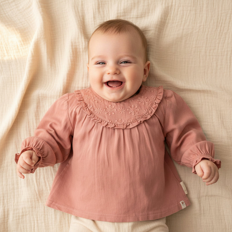 Blouse Warm Rose - Little Farm | Little Dutch