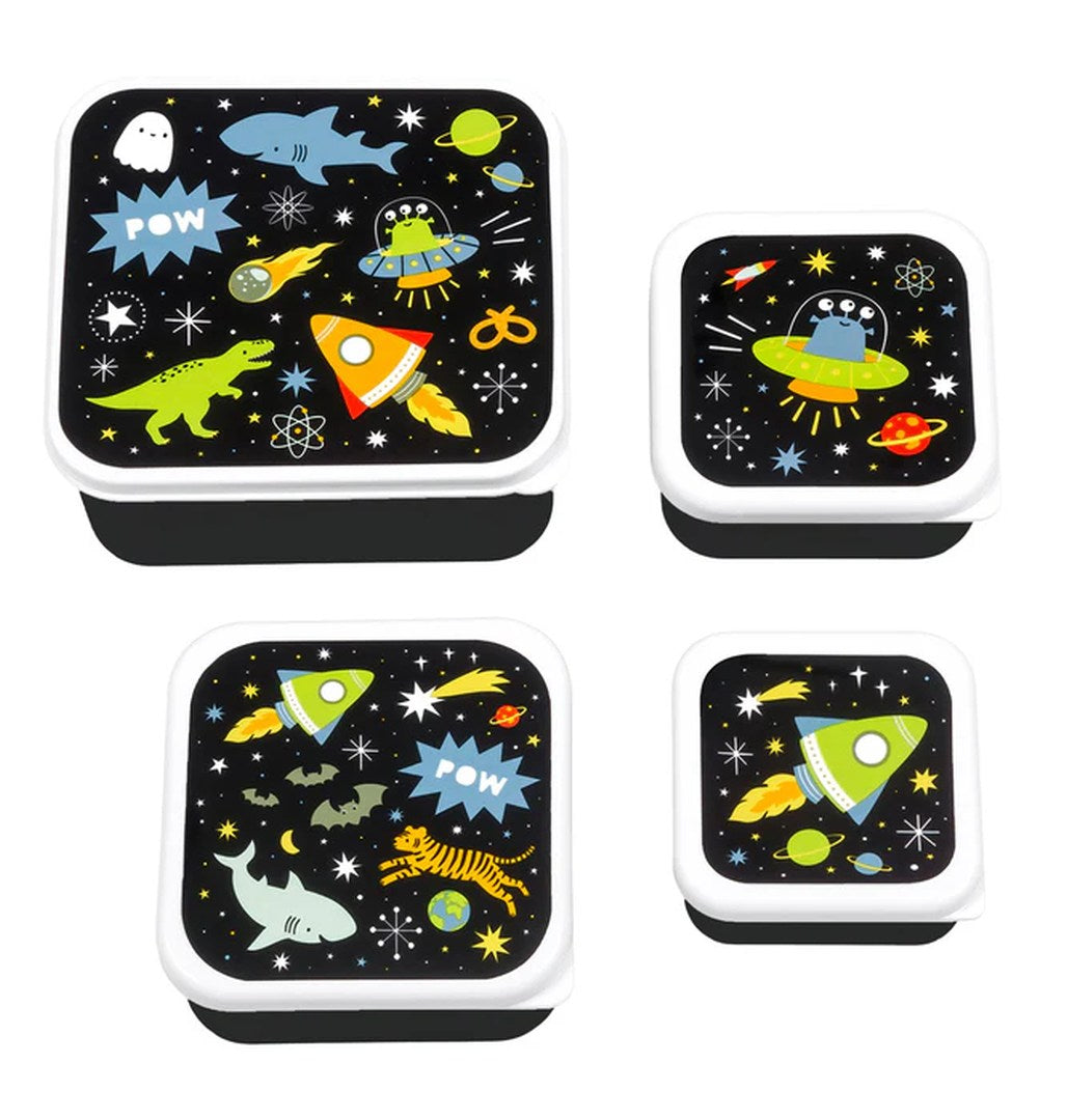 Lunch boxes set of 4 - Galaxy | A Little Lovely Company