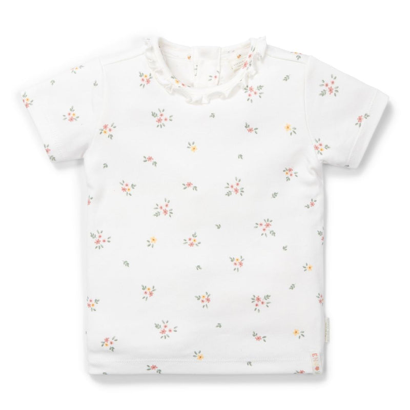 T-shirt manches courtes White Meadows | Little Dutch