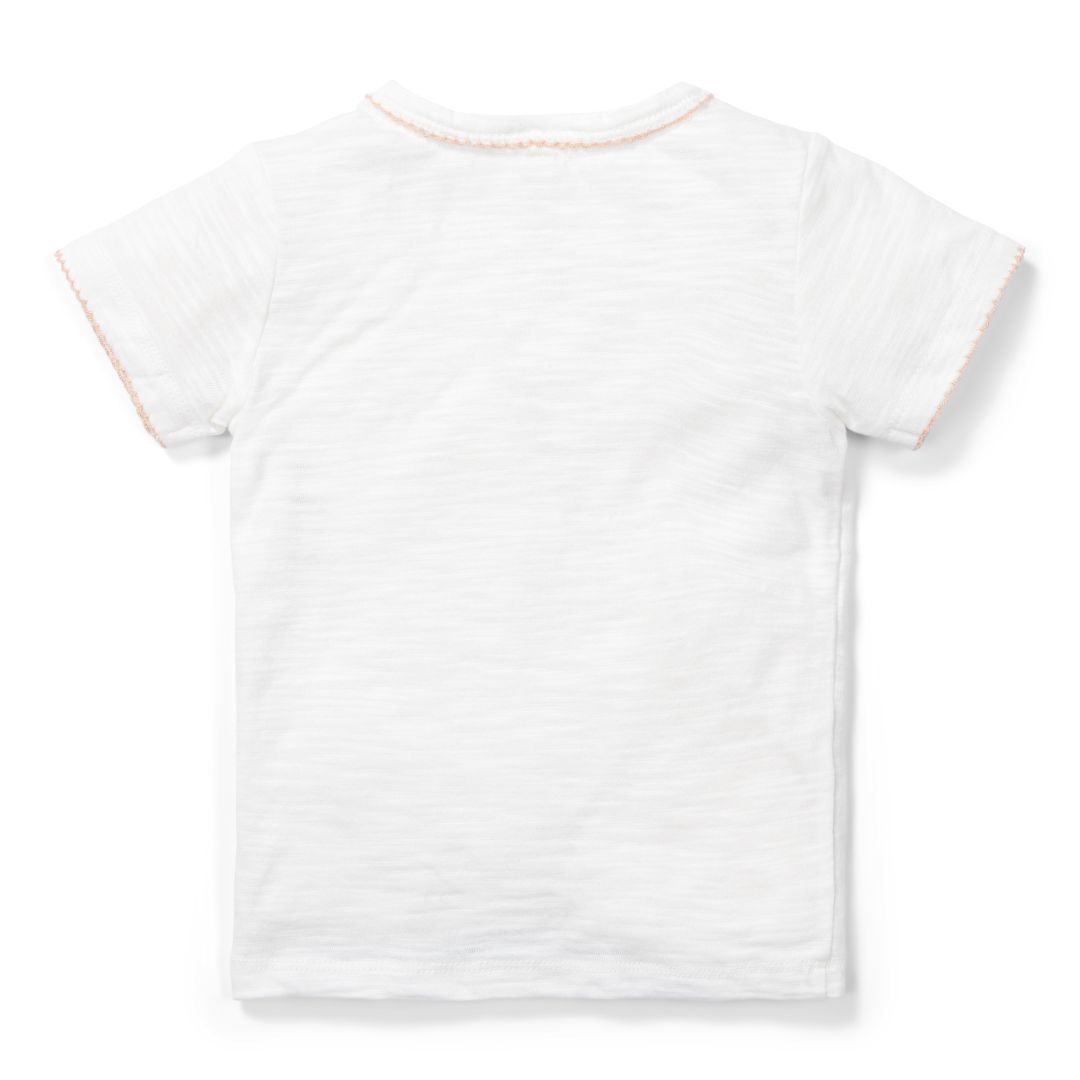 T-Shirt Flower Girl White – Kids' T-Shirt with Floral Motif