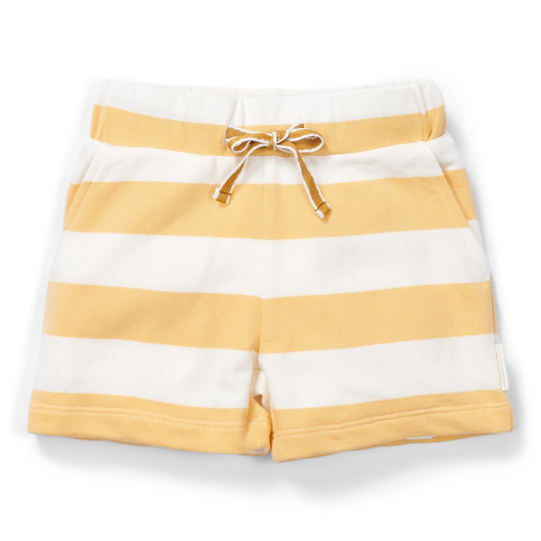 Kurze Hose Sunny Yellow Stripes für Kinder