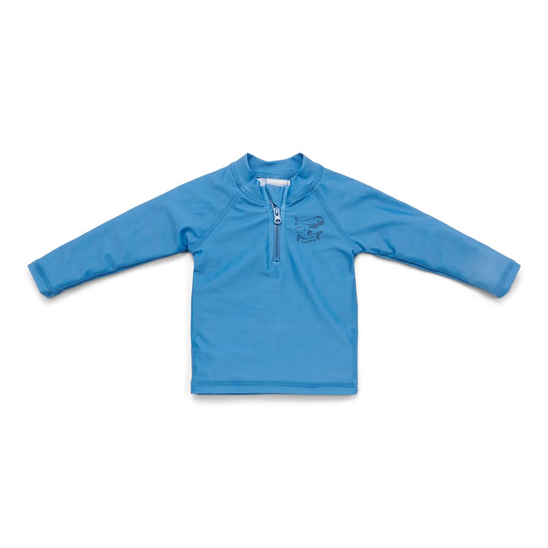 Long-sleeved bathing T-shirt Blue Whale | Little Dutch