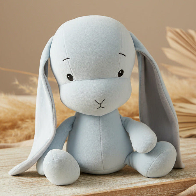 Kuscheltier Hase 50 cm, blau / Ohren grau | Effiki
