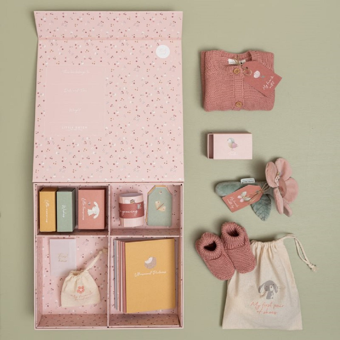Geschenkset Flowers & Butterflies – Geschenk zur Geburt