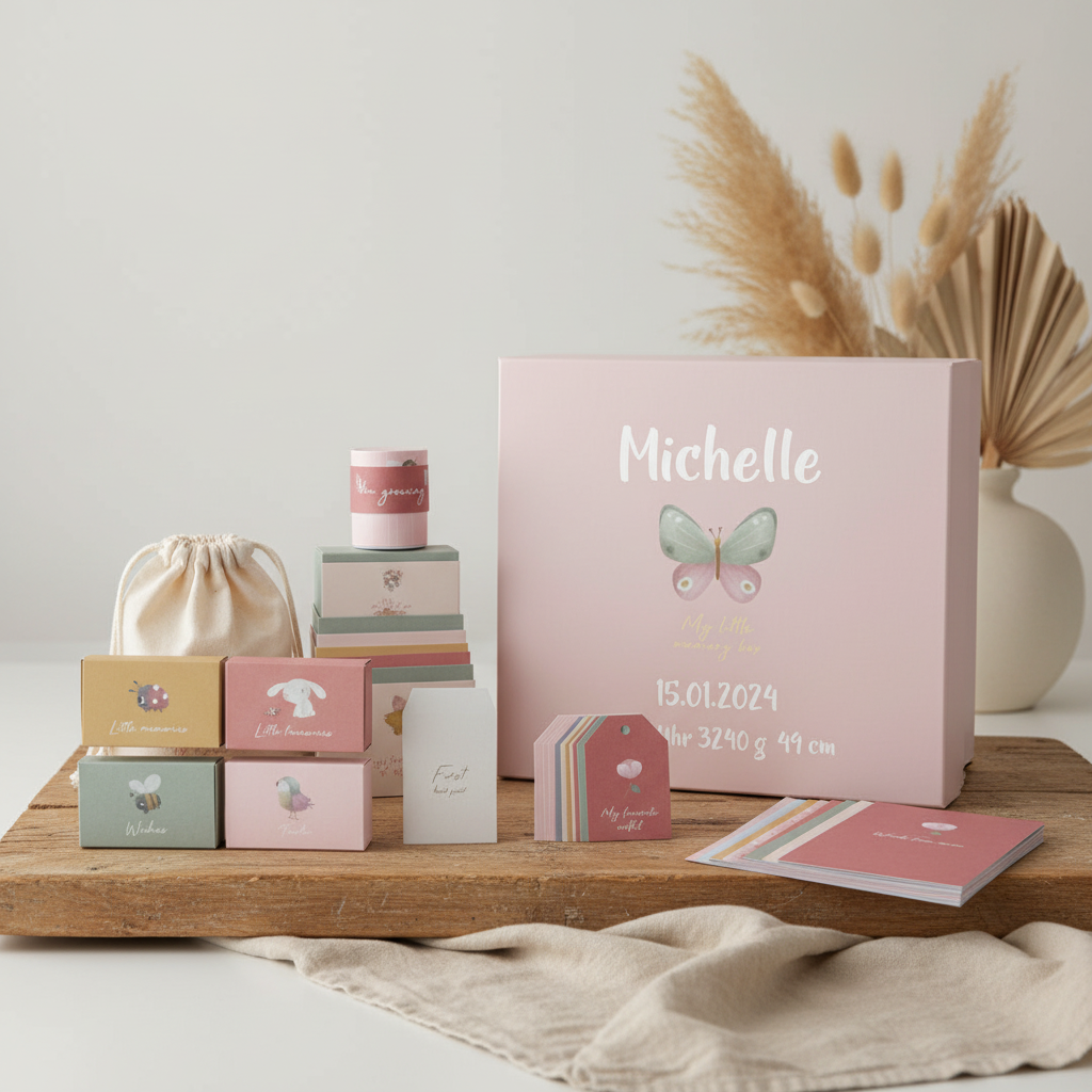 Memory Box Flowers & Butterflies – Preserve Baby Memories